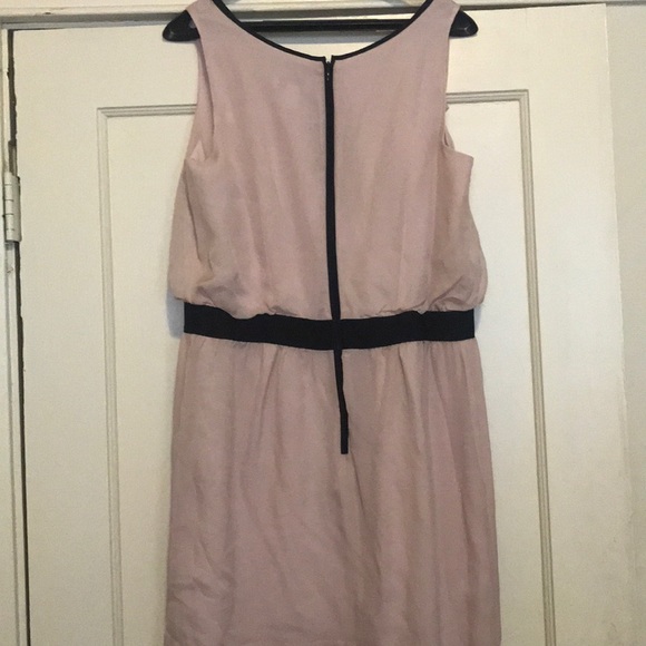 Pink and black ruffle LOFT dress - Picture 3 of 3